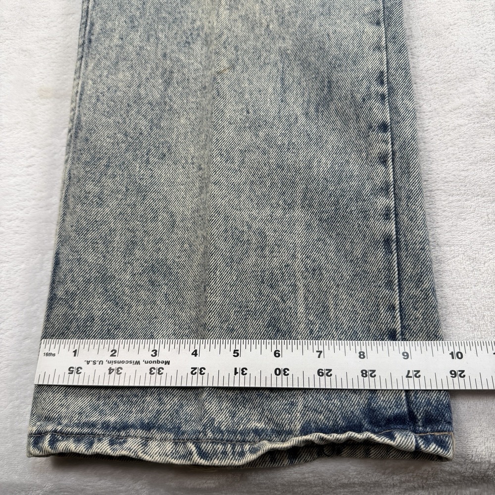 Vintage 80s 90s Long Haul Jeans Men's 44x31 Acid Wash Blue Boot Cut Denim Cowboy - Picture 7 of 8